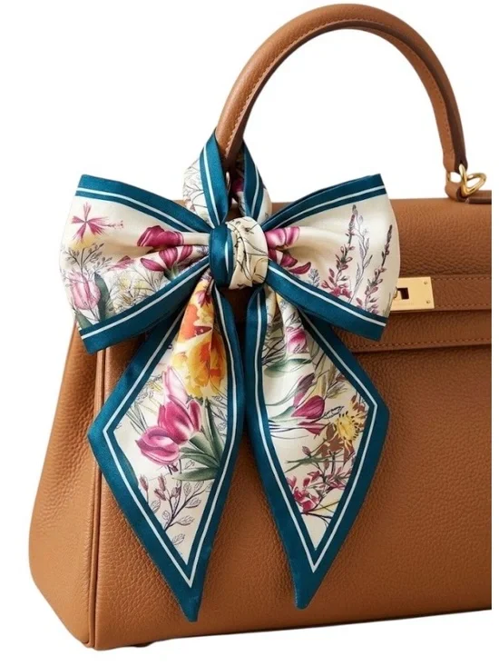 Venetian Garden Teal Square Scarf (NWT) - Picture 16 of 16